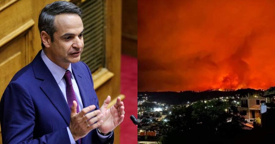 Κυριάκος Μητσοτάκης: «Ο λαός θα θυμάται πως στη μία τραγωδία μετρούσαμε στρέμματα και στην άλλη φέρετρα»