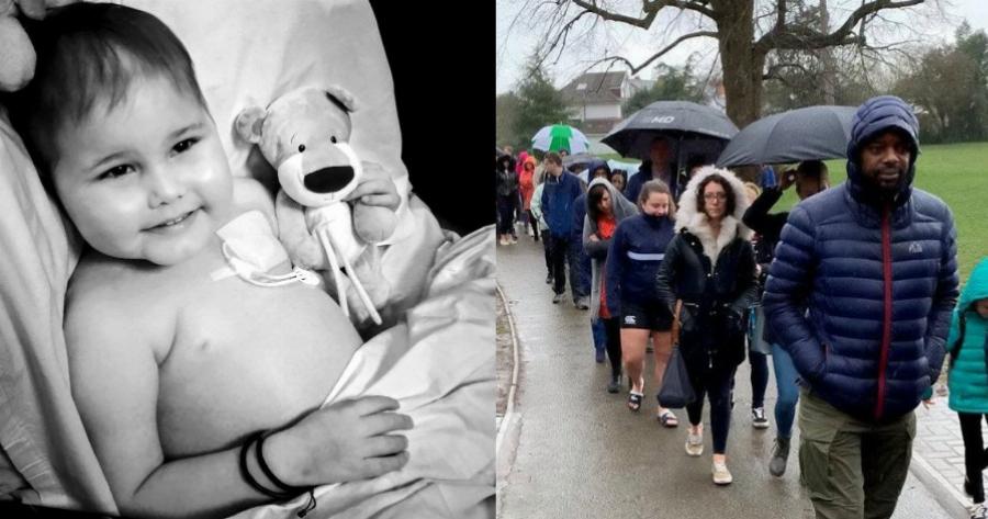 Πράξη ανθρωπιάς: Χιλιάδες άνθρωποι περίμεναν στη βροχή για να δώσουν βλαστοκύτταρα και να σώσουν παιδί που παλεύει με τον καρκίνο