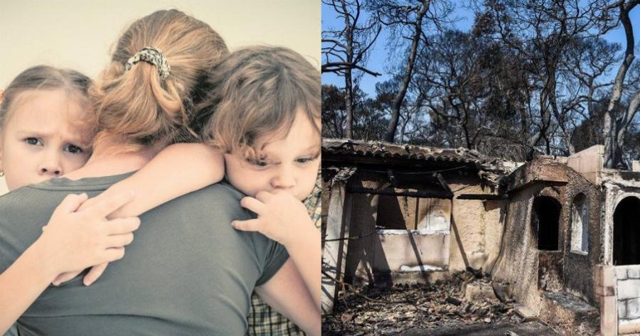 Η ιστορία της χήρας μαμάς Ειρήνης: «Κάηκε το σπίτι μας και έμεινα άστεγη με δυο μωρά»
