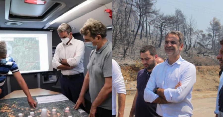 Κυριάκος Μητσοτάκης: Όλες οι καμμένες εκτάσεις θα κριθούν αναδασωτέες