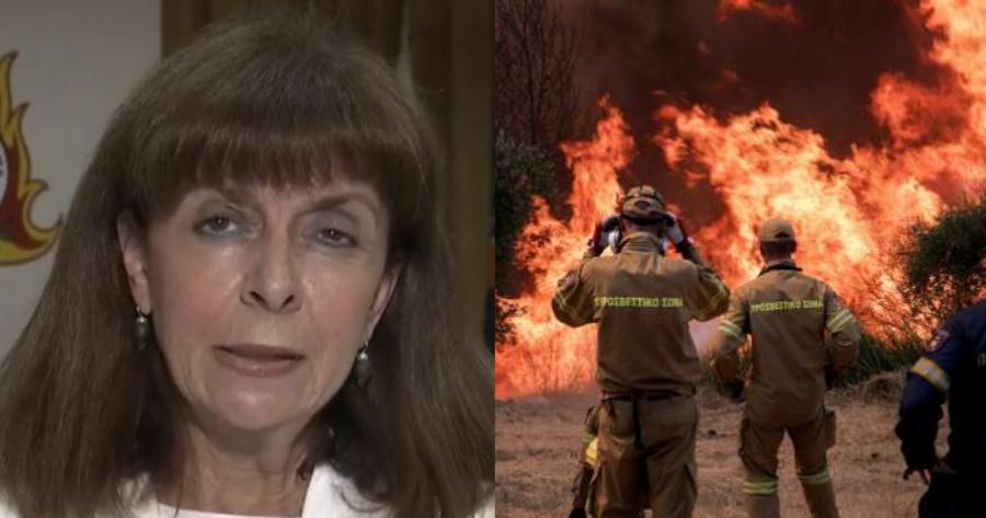 Κατερίνα Σακελλαροπούλου: Διέκοψε τις διακοπές για να κάνει δήλωση για τις πυρκαγιές