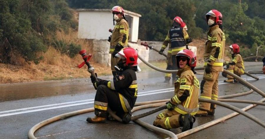 Συγκίνηση και δάκρυα στα Βίλια: Οι Πολωνοί έμειναν και έπεσαν στις φλόγες – Αποθέωση από τους κατοίκους