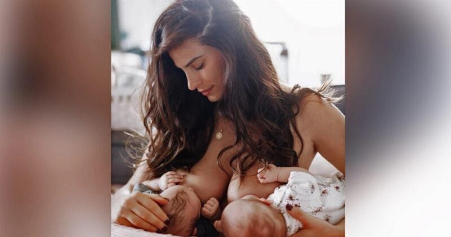 Χριστίνα Μπόμπα: Θηλάζει τις κορούλες της και στέλνει το ομορφότερο μήνυμα για τον θηλασμό