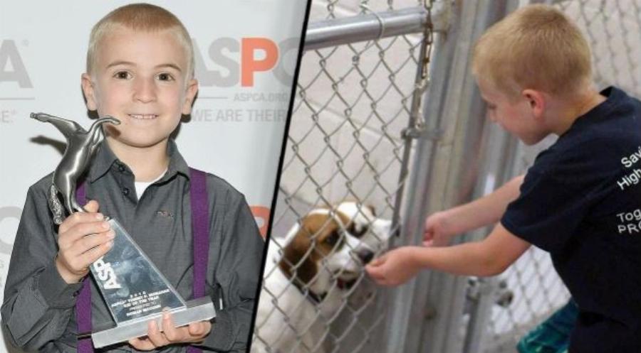 Αγοράκι 7 ετών έσωσε πάνω από 1.400 Σκυλιά και ανακηρύχτηκε ως «Παιδί της Χρονιάς»