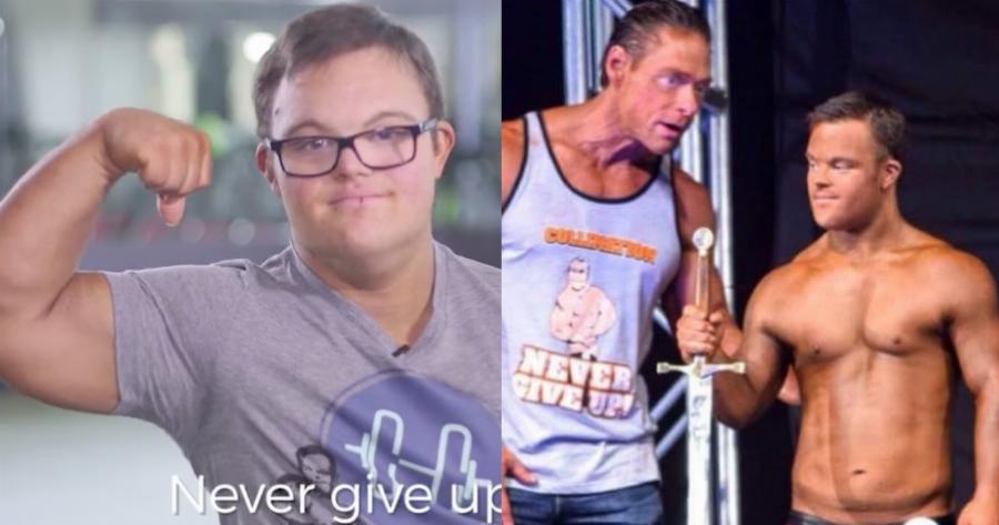 23χρονος άνδρας με Σύνδρομο Down εκπληρώνει το όνειρο του να γίνει body builder – Πηγαίνει καθημερινά στο γυμναστήριο
