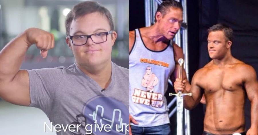 23χρονος άνδρας με Σύνδρομο Down εκπληρώνει το όνειρο του να γίνει body builder – Πηγαίνει καθημερινά στο γυμναστήριο
