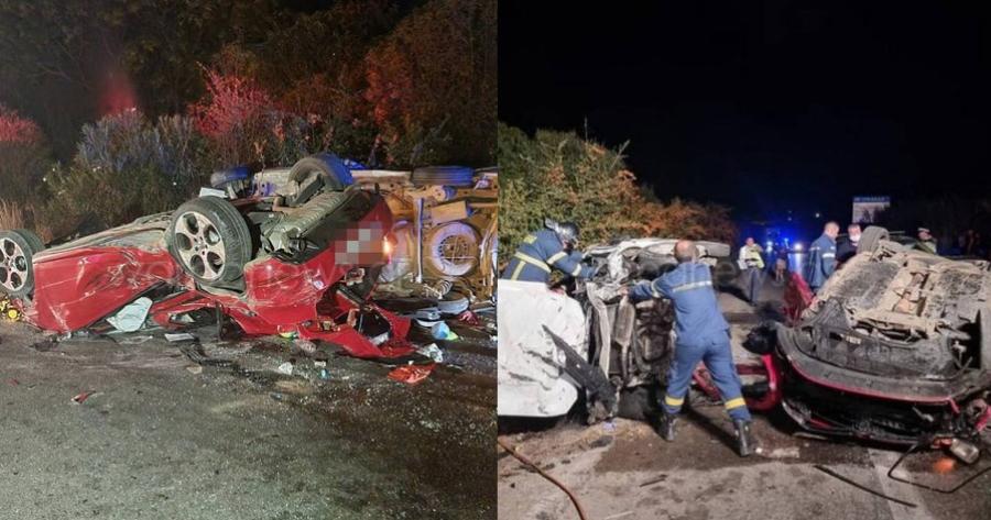 Δύο νεκροί σε φρικτό τροχαίο – Μια ακόμη τραγωδία στον ΒΟΑΚ των Χανιά