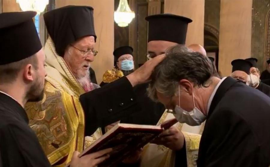 Σωτήρης Τσιόδρας: Χειροθετήθηκε Άρχων Οφφικιάλιος από τον Οικουμενικό Πατριάρχη Βαρθολομαίο