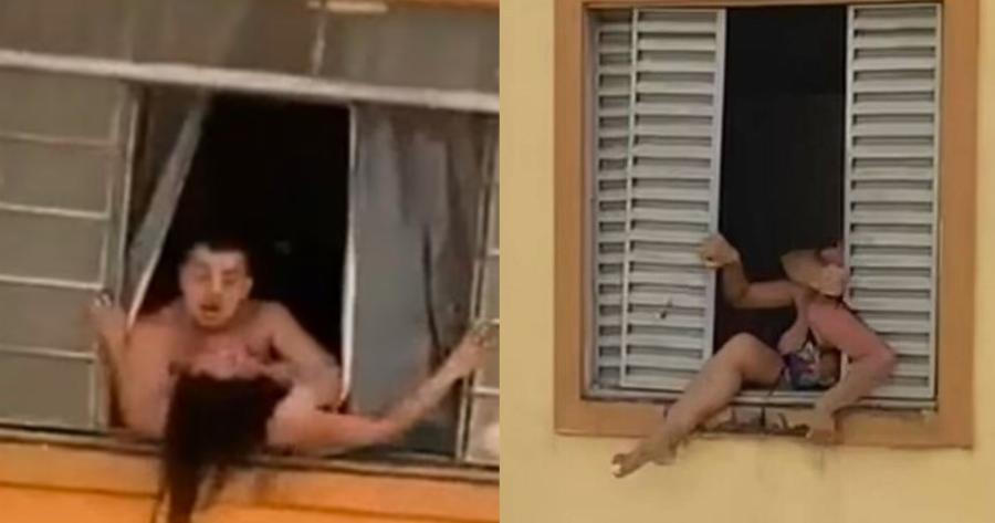 Έγκυος επιχειρεί να πηδήξει από το παράθυρο για να γλιτώσει από τα χέρια του συζύγου της