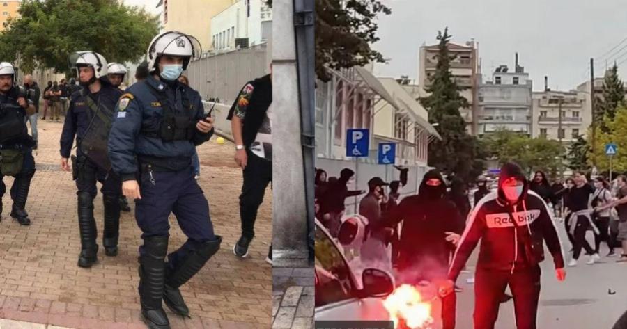 Νέα επεισόδια στο ΕΠΑΛ Σταυρούπολης – Χημικά, μολότοφ και ξύλο