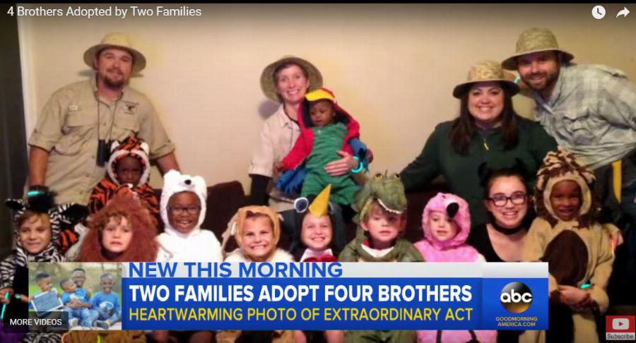 Υιοθέτησαν τρία μικρά αδέρφια και η γειτόνισσα τους υιοθέτησε το τέταρτο αδερφάκι για να μην χωρίσουν