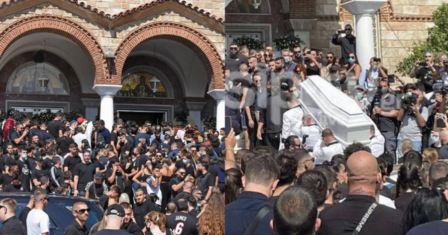 Συντετριμμένη η Ελένη Φουρέιρα στην κηδεία του Mad Clip: Τον αποχαιρετάει ντυμένη στα λευκά