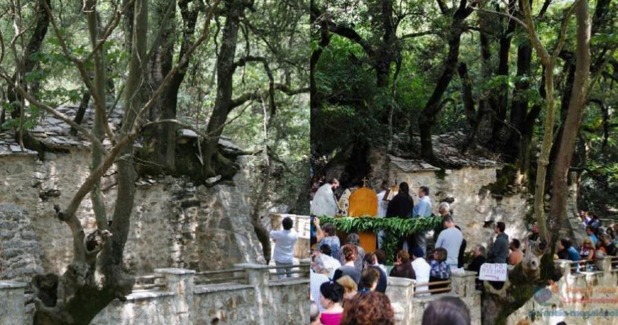 Μεγάλη γιορτή για την Εκκλησία: Γιορτάζει η Αγία Θεοδώρα στα Βάστα και το εκκλησάκι με τα 17 πλατάνια στη στέγη