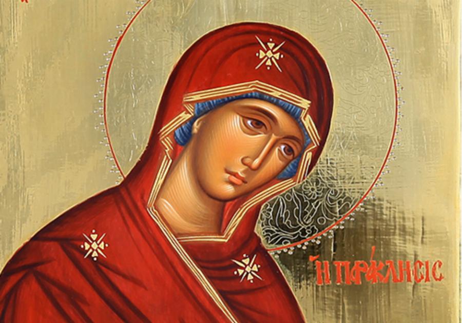 Παναγία μου. φιλόστοργη μά­να όλων, δέξου τις προσευχές μας και απάντα στα αιτήματά μας