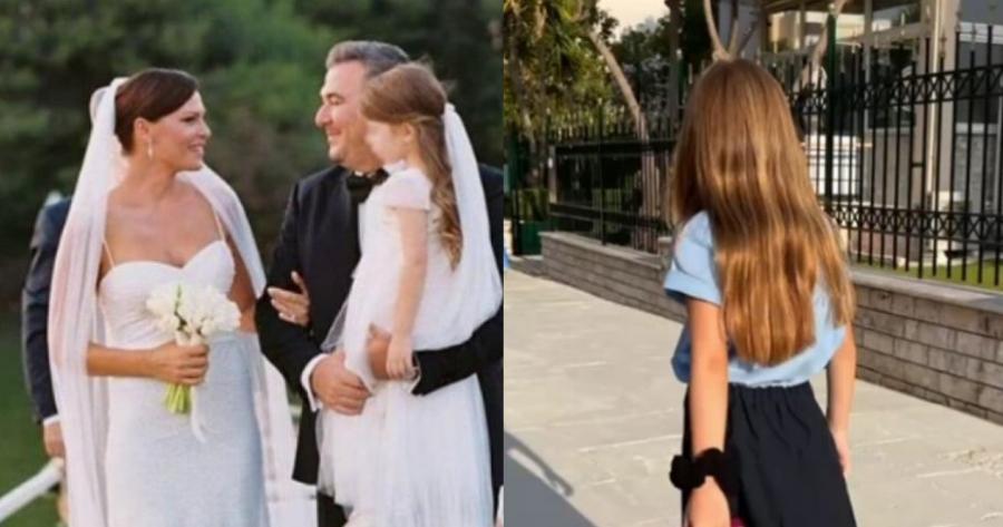 Η κόρη των Ρέμου – Μπόσνιακ με τα μακριά καστανά μαλλιά πηγαίνει στο σχολείο με στιλ