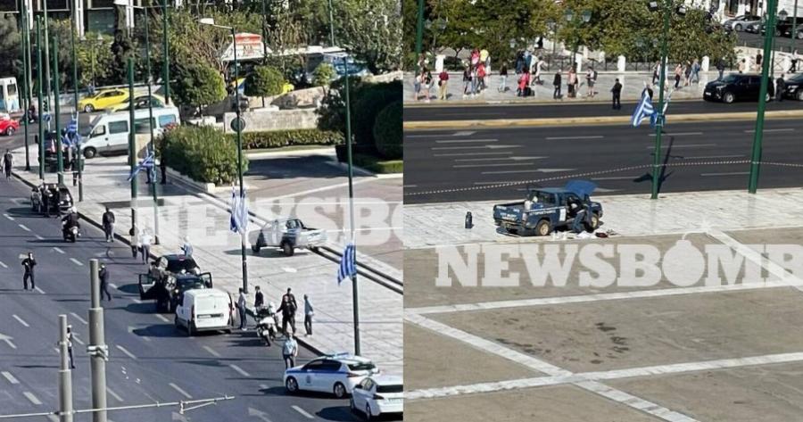 Συναγερμός στη Βουλή: Άνδρας με αγροτικό φώναζε «θα σας ανατινάξω»