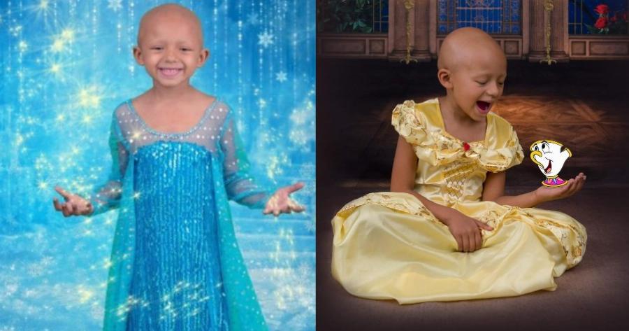 5χρονη με καρκίνο φωτογραφίζεται σαν πριγκίπισσα της Disney και στέλνει μήνυμα δύναμης