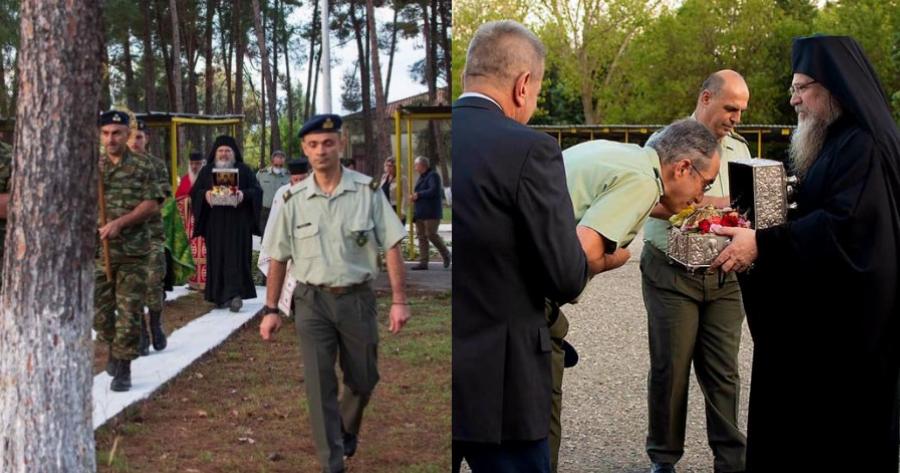 Έβγαινε η ευωδία από την κάρα του Οσίου Δαυίδ στο στρατόπεδο και στη μονάδα ελικοπτέρων