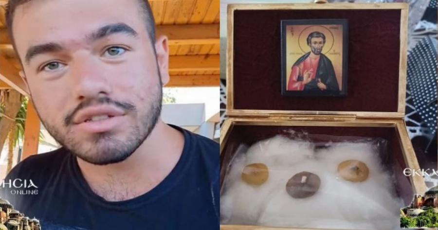 Κόλλησε η μπλούζα στην εικόνα του Αγίου Θαδδαίου – Νέο θαύμα σήμερα στην εκκλησία
