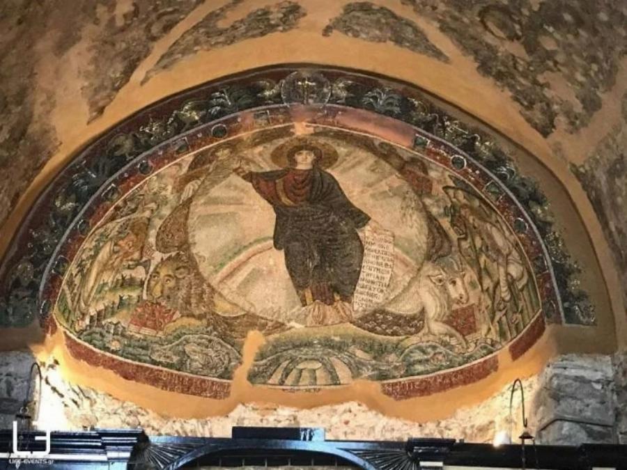 Στη Μονή Λατόμου στη Θεσσαλονίκη βρίσκεται ένα σπάνιο ψηφιδωτό: Ο Ιησούς απεικονίζεται έφηβος