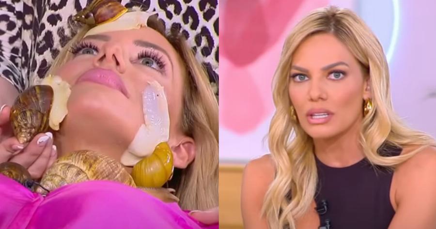 Τεράστια σαλιγκάρια έκοψαν βόλτες στο πρόσωπο της Ιωάννας Μαλέσκου: Εικόνα αλά GNTM στο «Love it»