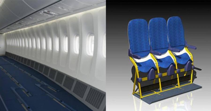 “Καινοτομία” σε αεροπορική εταιρεία: Θα αφαιρέσουν όλα τα καθίσματα από τα αεροπλάνα