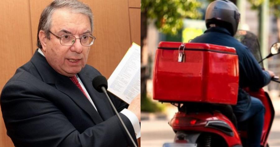 «Να μιλάτε σωστά ελληνικά να λέτε τροφοδιανομέας όχι ντελιβεράς»: Δηλώσεις Γεώργιου Μπαμπινιώτη