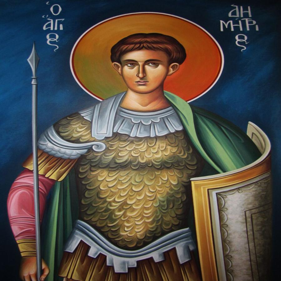 Σήμερα γιορτάζει ο Άγιος Δημήτριος ο Μεγαλομάρτυρας ο Μυροβλύτης