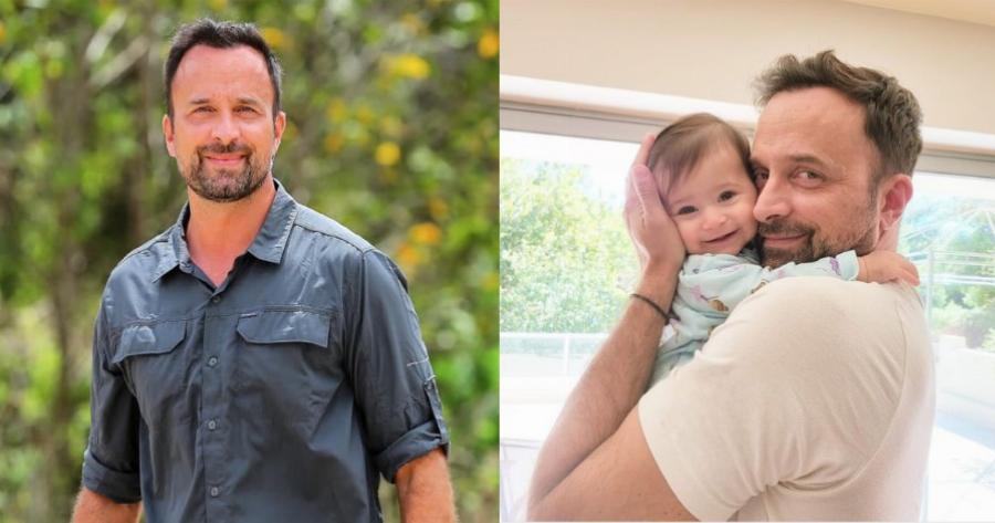 Μας δείχνει για πρώτη φορά το πρόσωπο της 8 μηνών κόρης του – Η τρυφερή φωτογραφία του Γιώργου Λιανού