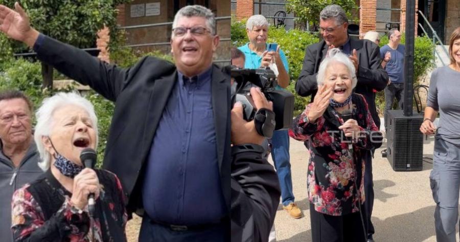 Τραγουδάει ξανά μετά από πολλά χρόνια μέσα στο Γηροκομείο που μένει – Ραγίζει καρδιές η Μαίρη Λίντα