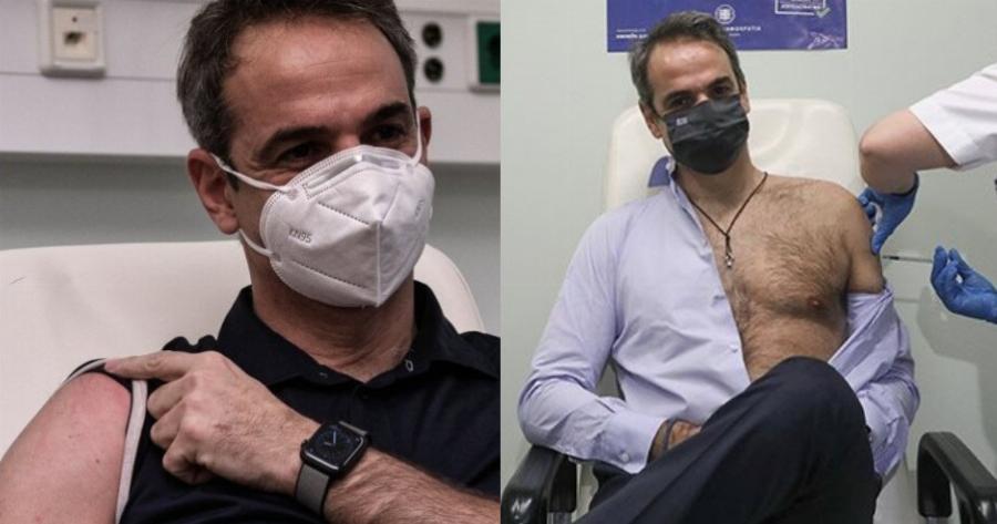 Αύριο κάνει την τρίτη δόση του εμβολίου ο πρωθυπουργός Κυριάκος Μητσοτάκης