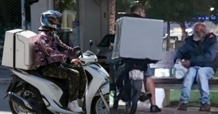 «Του είπα πάρε να φας, υπάρχει Θεός για όλους» – Διανομέας έδωσε φαγητό σε άστεγο