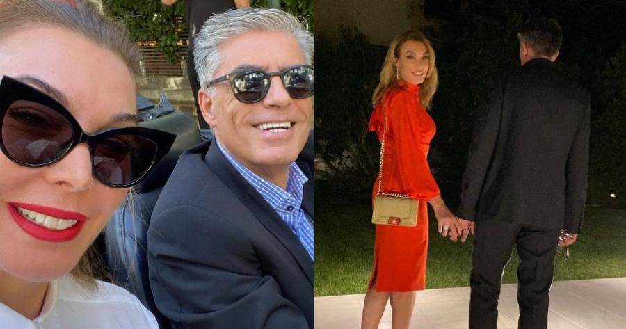 Χέρι-χέρι με τον Ευαγγελάτο σε βραδινή τους έξοδο – H φωτογραφία της Τατιάνας Στεφανίδου