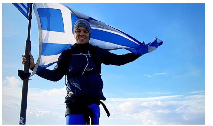 Ο Νίκος Παπαγγελής είναι πρώτος άνθρωπος με ακρωτηριασμό ποδιού που κατακτά τον Όλυμπο