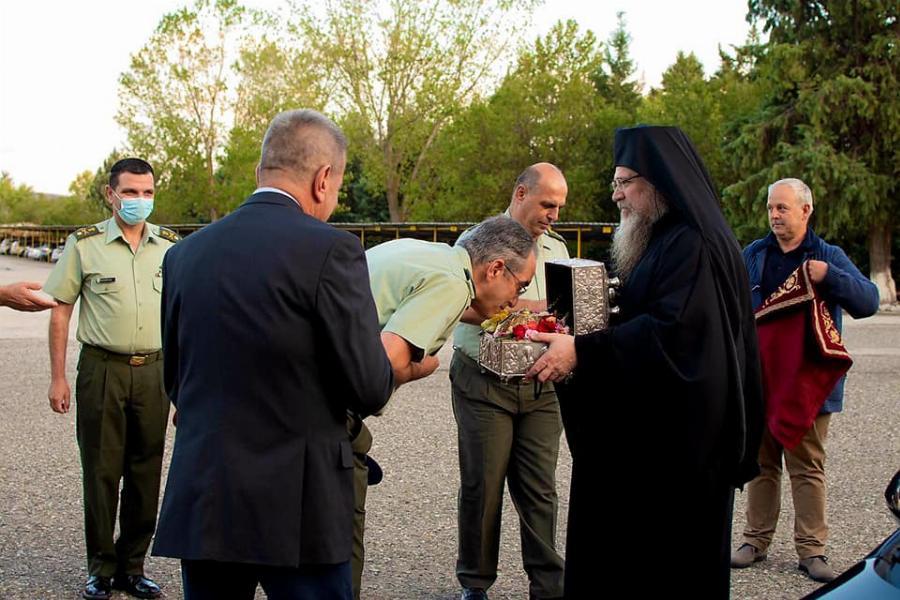 Έβγαινε η ευωδία από την κάρα του Οσίου Δαυίδ στο στρατόπεδο και στη μονάδα ελικοπτέρων