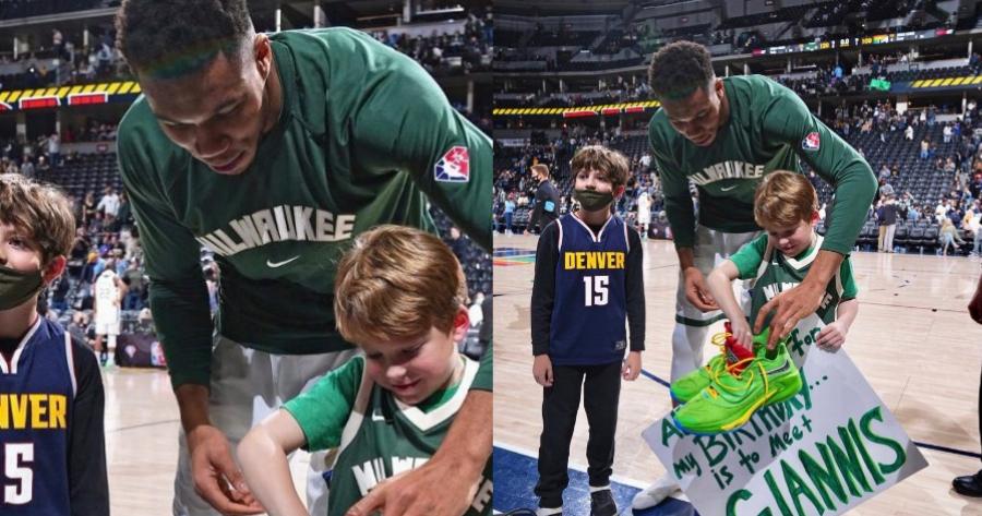 Γιάννης Αντετοκούνμπο: Δεν μπορεί να αντισταθεί στους fans του και συγκινεί