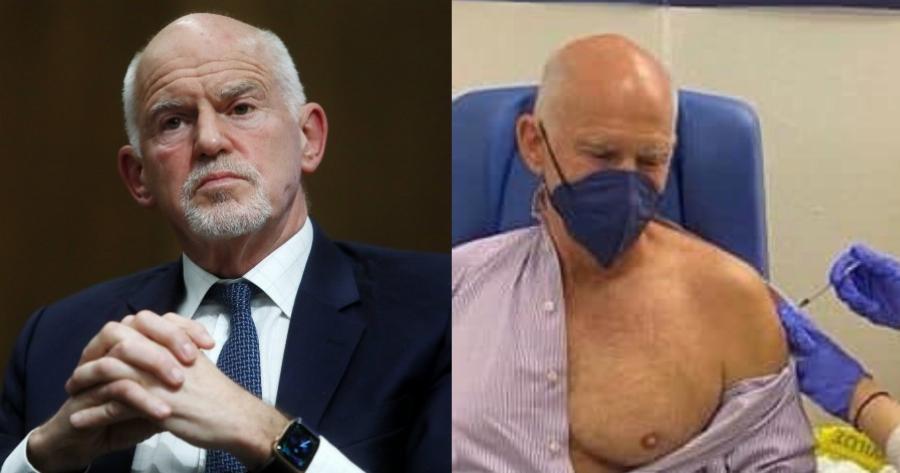 Εμβολιάστηκε με την τρίτη δόση ο Γιώργος Παπανδρέου