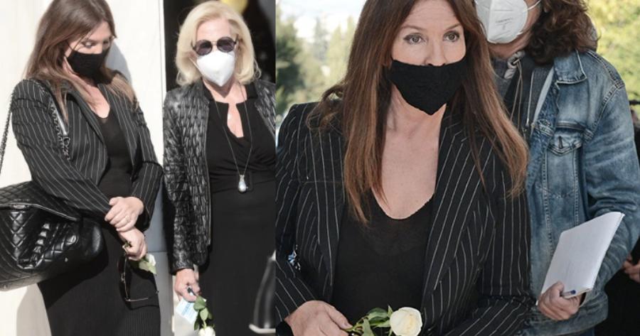 Με λευκά τριαντάφυλλα το αντίο της Βάνας Μπάρμπα στον Χρήστο Κυριαζή