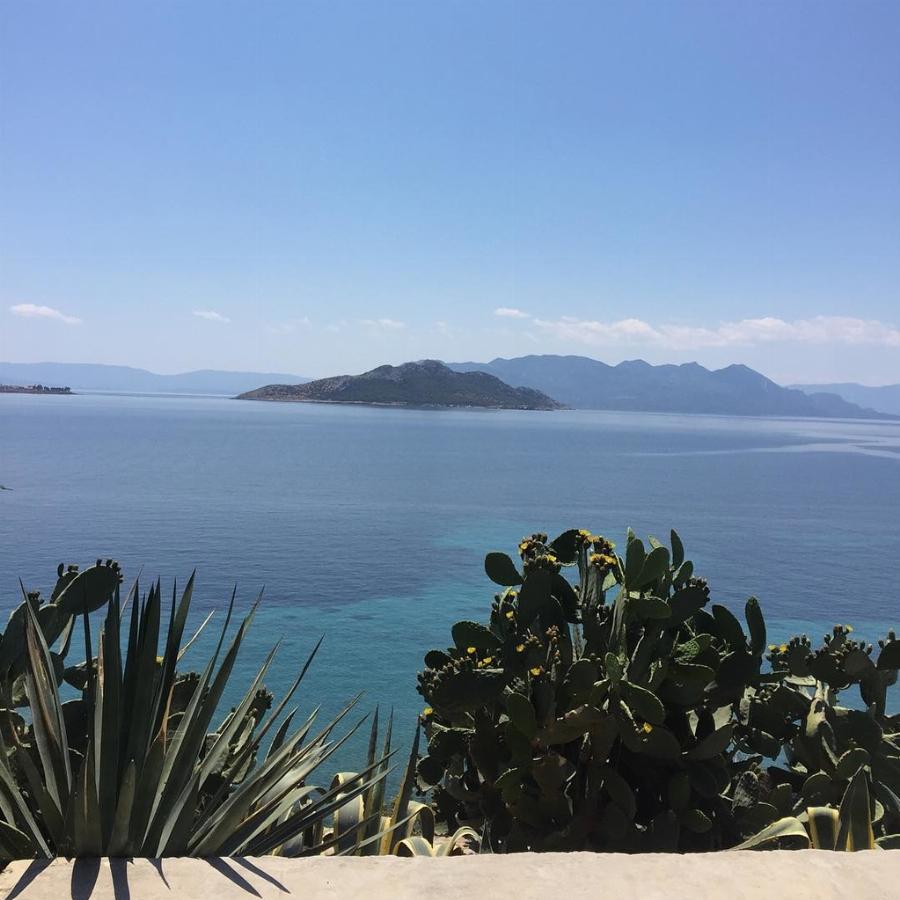 Το εντυπωσιακό σπίτι της Σμαράγδας Καρύδη και του Θοδωρή Αθερίδη στην Αίγινα: Το μπαλκόνι με τη μαγευτική θέα