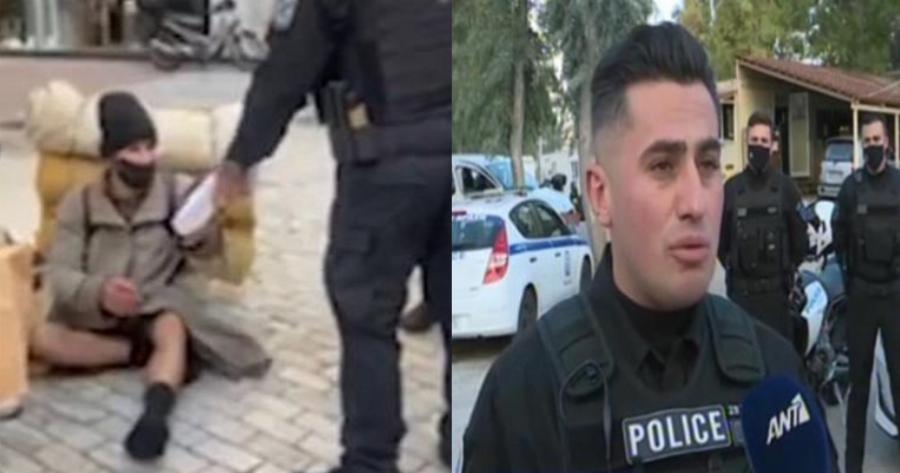 «Ήταν τεράστια η συγκίνησή του, χαμογελούσε μέσα από τη μάσκα»: Αστυνομικοί της ομάδας ΔΙΑΣ αγόρασαν παπούτσια σε άστεγο