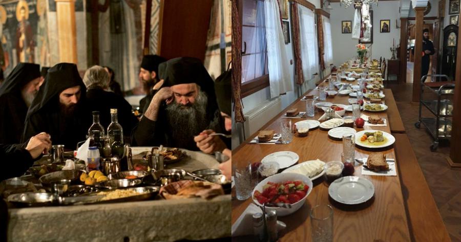 Όσα τρώνε οι μοναχοί του Αγίου Όρους