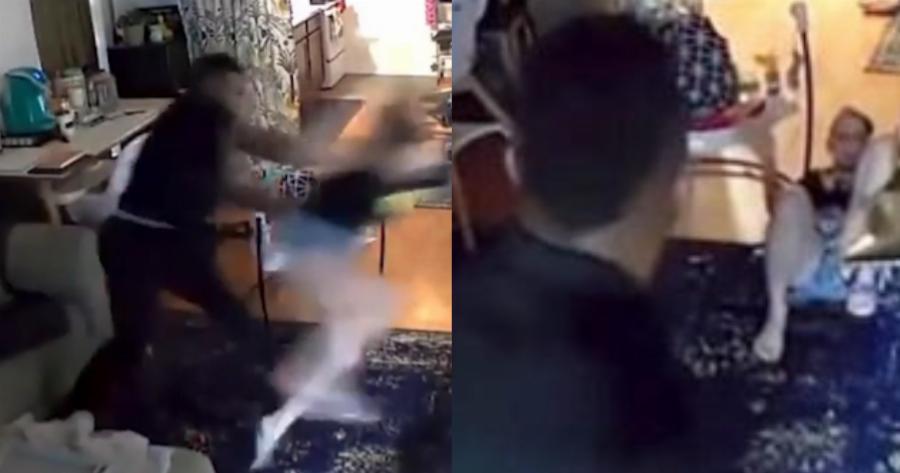 Την χτύπησε άγρια στο κεφάλι και την πέταξε πάνω στην τηλεόραση: Σκληρές εικόνες στο βίντεο με τον παίκτη του NFL