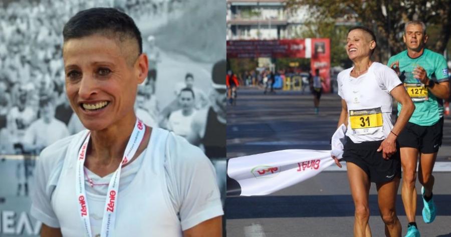 Μαραθώνιος: Συγκλονίζει η Σόνια Τσεκίνη που «παλεύει» με τον καρκίνο και τερμάτισε πρώτη στη Θεσσαλονίκη