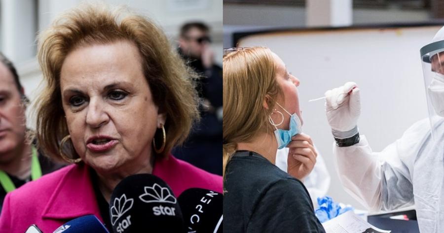 Ματίνα Παγώνη: Με διπλή μάσκα και rapid στα σούπερ μάρκετ οι ανεμβολίαστοι