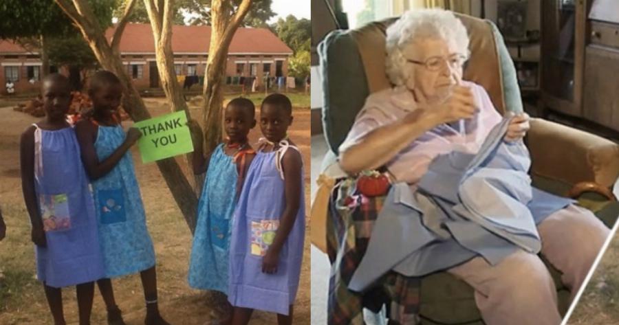 Γιαγιά: Ράβει κάθε μέρα ένα φόρεμα για κάποιο φτωχό κορίτσι στην Αφρική