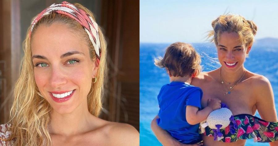 Η  γλυκιά φωτογραφία της Δούκισσας Νομικού με τον γιο της Σάββα ανήμερα της γιορτής του