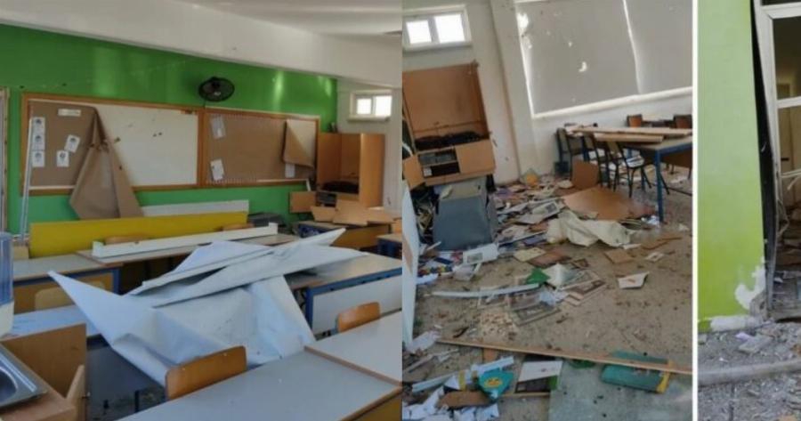 Αντιεμβολιαστές έβαλαν βόμβα σε Δημοτικό Σχολείο και έγραψαν απειλητικά συνθήματα στους τοίχους