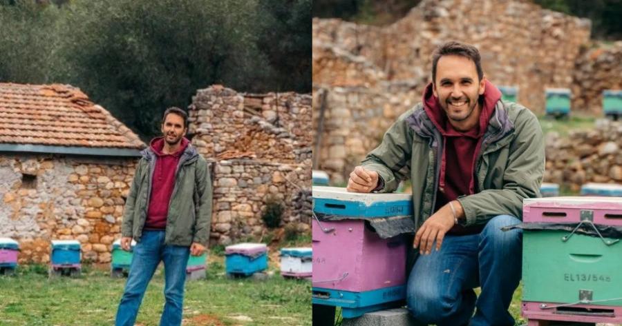 Βασίλη Κουτρουλάκης: Άφησε πίσω του την Αθήνα για 600 κυψέλες στα Καλάβρυτα