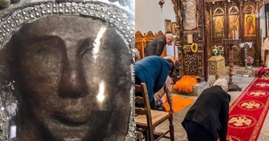 Κερατέα: Μύρο και αίμα από τα ανοιχτά μάτια του Ταξιάρχη – Συγκλονισμένοι οι πιστοί από Γεωργία