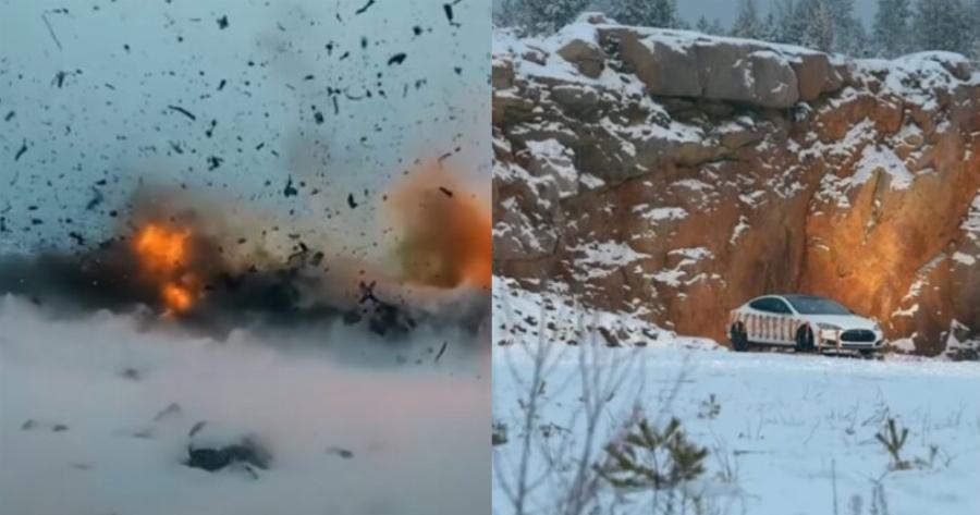 Aπίστευτο περιστατικό: Άντρας με Tesla αντί να δώσει 20 χιλ. για νέα μπαταρία, το τίναξε με 30 κιλά δυναμίτη